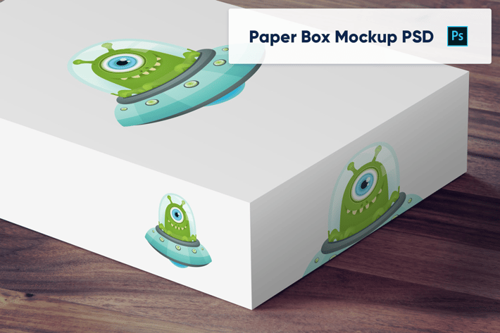 Paper Box PSD Mockup - Vol. 3