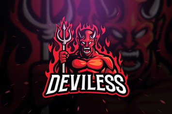Deviless Sport and Esport Logo Template