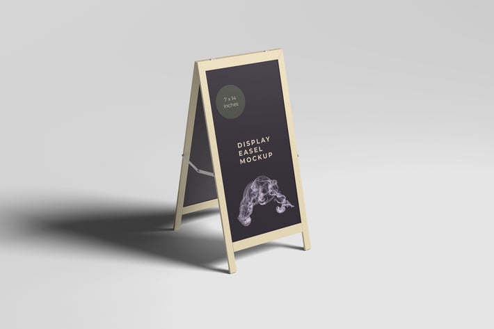 Display Easel Mockup