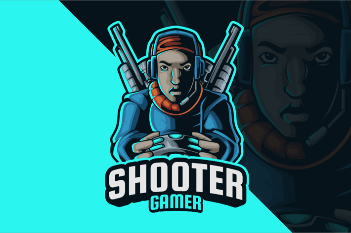 Shooter Gamer Logo