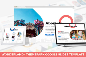 Wonderland - Theme Park Google Slides Template