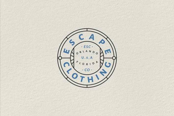Vintage Badge Logo - Escape Cloths