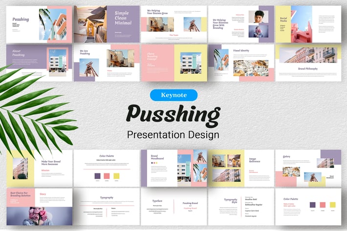 Pusshing - Presentation Design Template Keynote