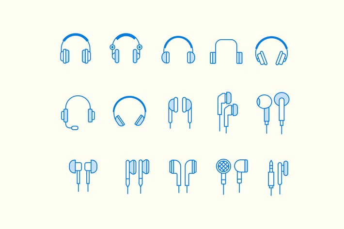15 Headphone Earphone Icons