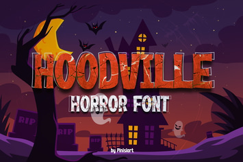 HOODVILLE - Horror Display Font