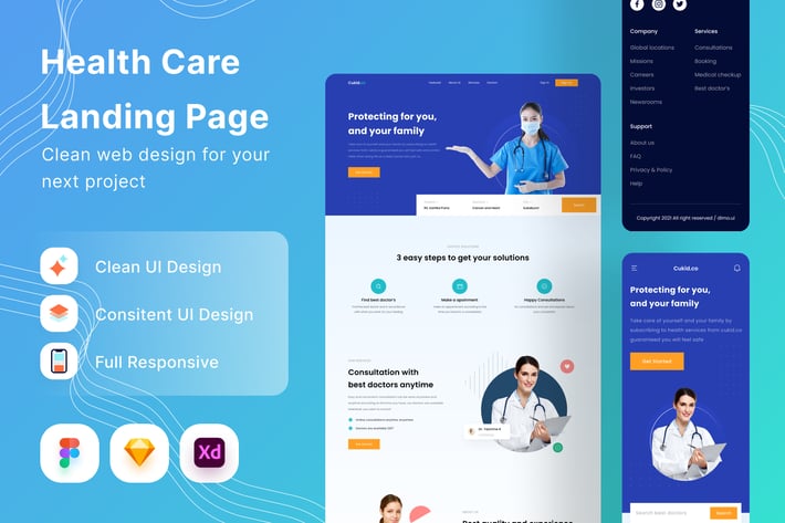 Health Care Landing Page