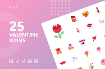 Valentine Flat Icons