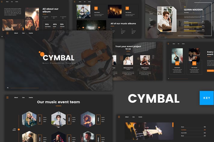 Cymbal - Music Keynote Template