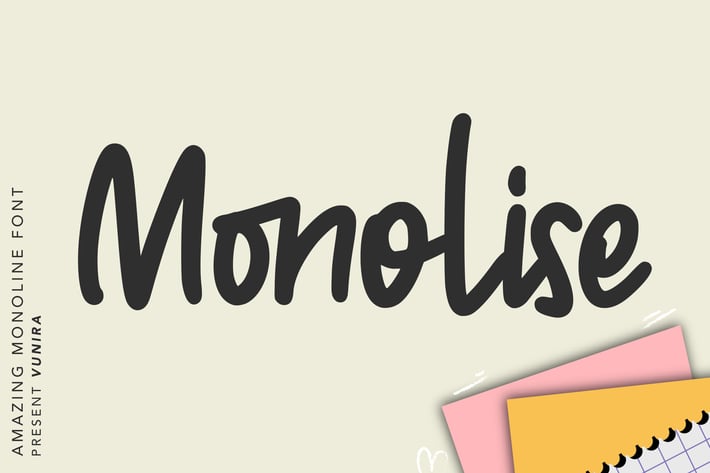 Monolise | Amazing Monoline Font