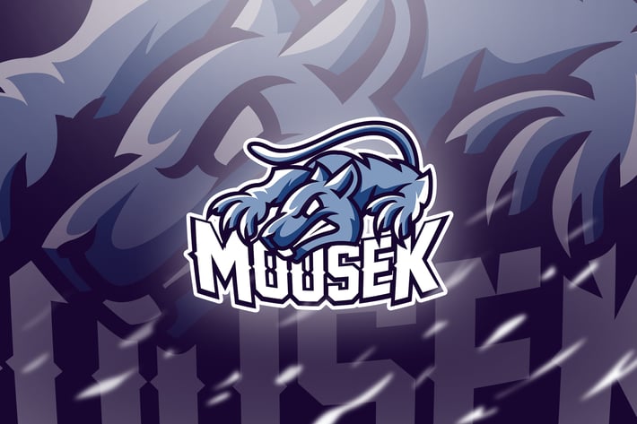 mousek Blue - Mascot & Esport Logo