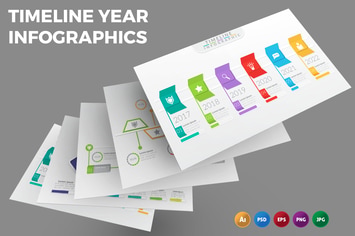 Timeline Year – Infographics Design