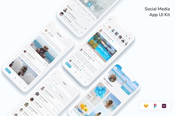 Social Network & Media App UI Kit