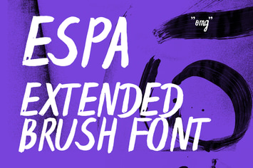 Espa Extended Handwritten Brush Font