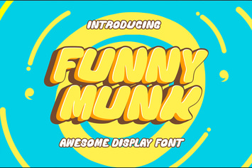 Funny Munk - Cute and Thick Display Font