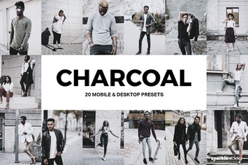 20 Charcoal Lightroom Presets & LUTs
