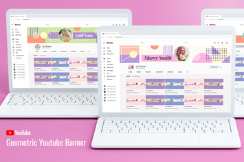 Youtube Channel Art - Geometric Style
