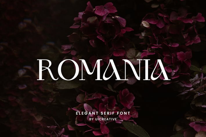Romania Elegant Serif Font