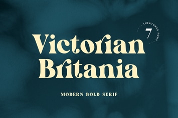 Victorian Britania Bold Modern Serif Font