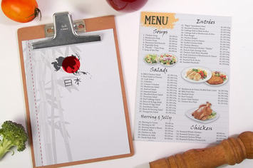Food Menu Mock Up