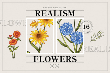 Realism Flower Illustration