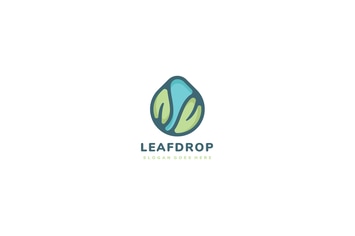Leaves Drop Logo