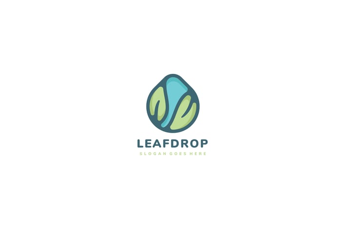 Leaves Drop Logo