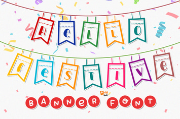 Hello Festive - Banner Font