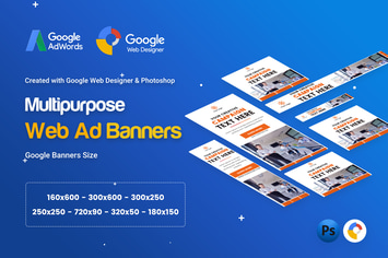 Multi Purpose, Business Banner Ad - GWD & PSD