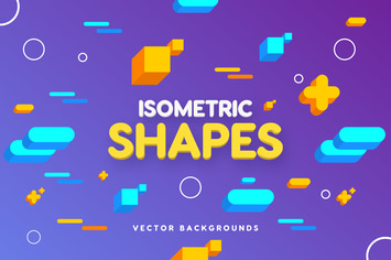 Isometric Geo Shapes Backgrounds