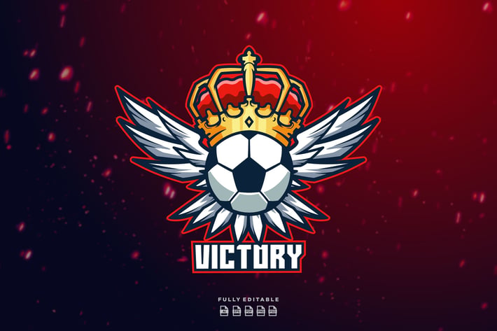 Football Victory Champion Logo