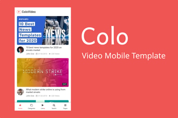 Colo - Video Mobile Template