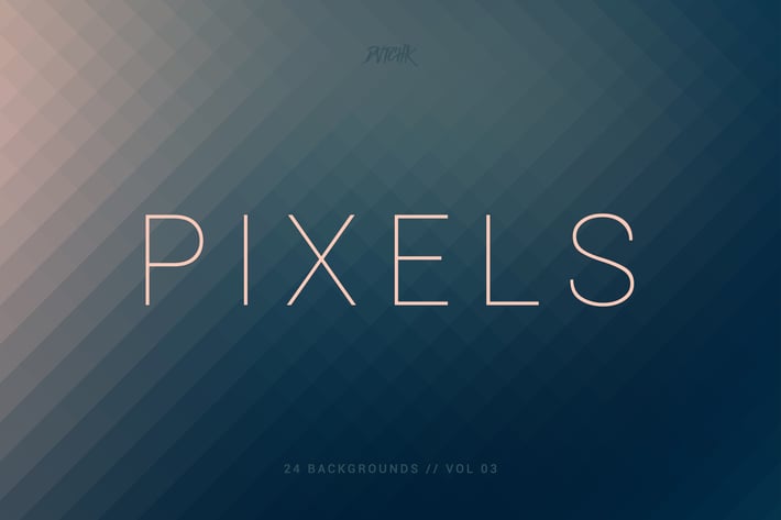 Pixels | Pixelated Backgrounds | Vol. 03