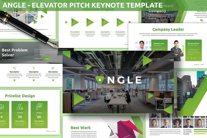 Angle - Elevator Pitch Keynote Template