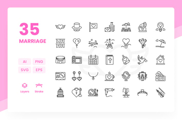 Marriage - Icons Pack (vol.1)