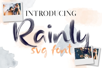Rainly - Brush & SVG Font.
