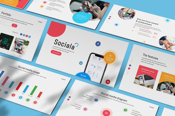 Sociala - Social Media Powerpoint Template