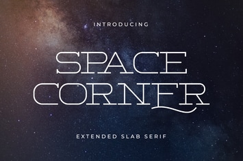 Space Corner – Extended Slab Serif