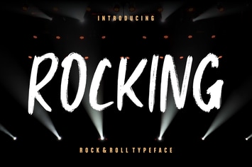 Rocking Rock & Roll Advertisement Font