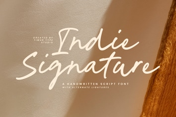 Indie Signature – Handwritten Script Font TT 