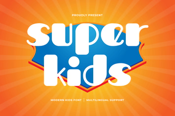 Super Kids - A Modern Kids Font