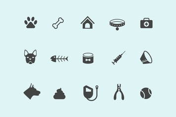15 Dog Icons