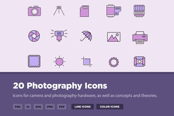 20 Photography Icons