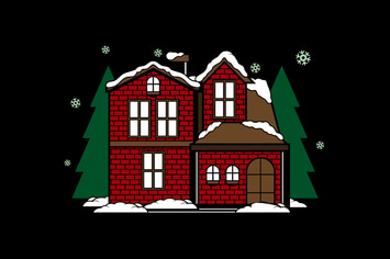 Christmas House Illustration