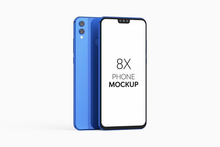 8X Phone Mockup