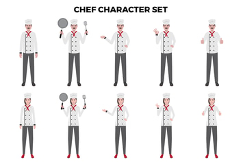 Chef Character Set – Illustrations