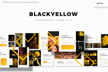 Black Yellow - Powerpoint Template