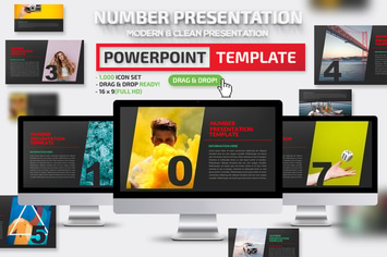Number Powerpoint Presentation Template