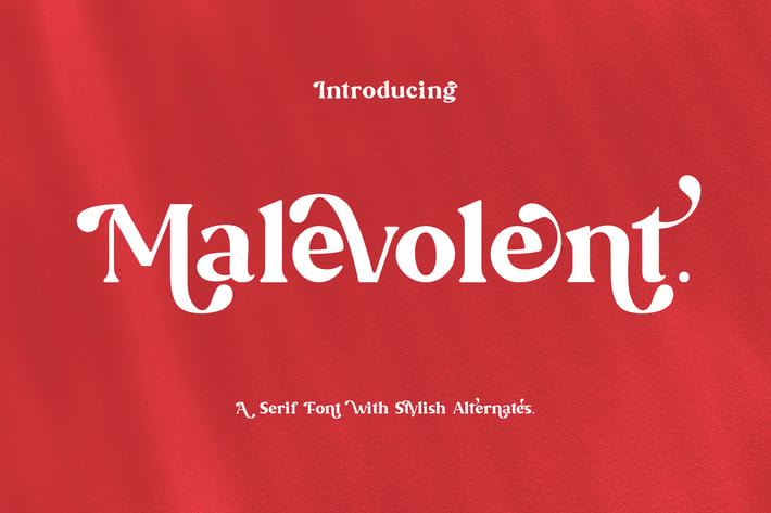 Malevolent - Playful Serif Font