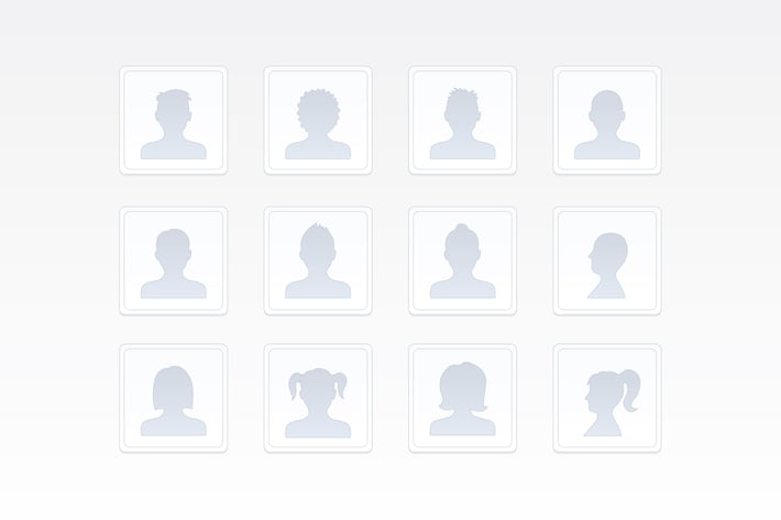People Silhouettes Icons