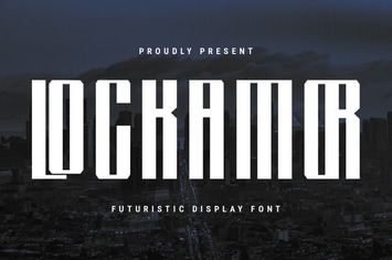 Lockamor Futuristic Display Font